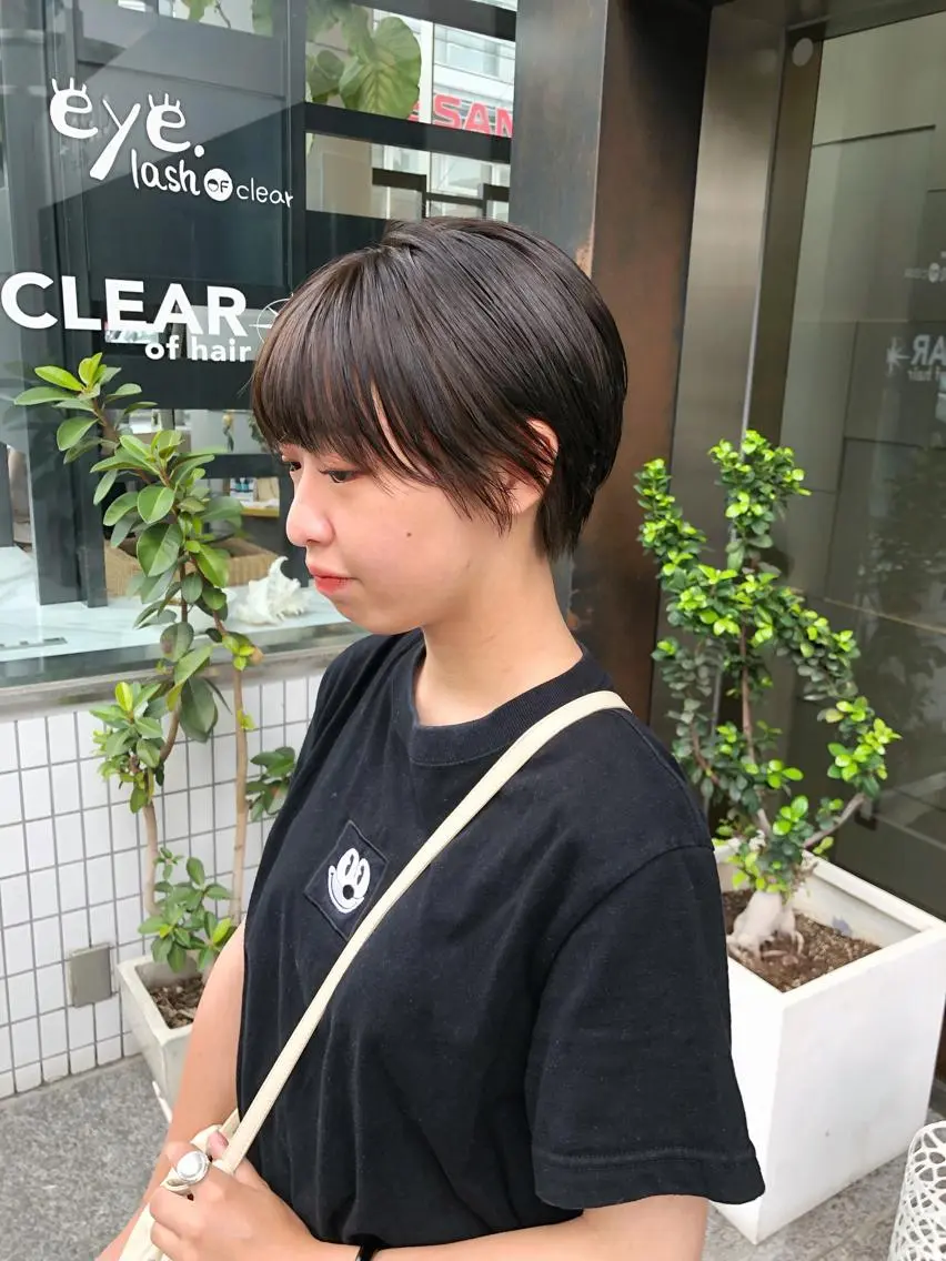 ショート ショートヘア カット ヘアカラー トリートメント 柏木 彩花のヘアスタイル