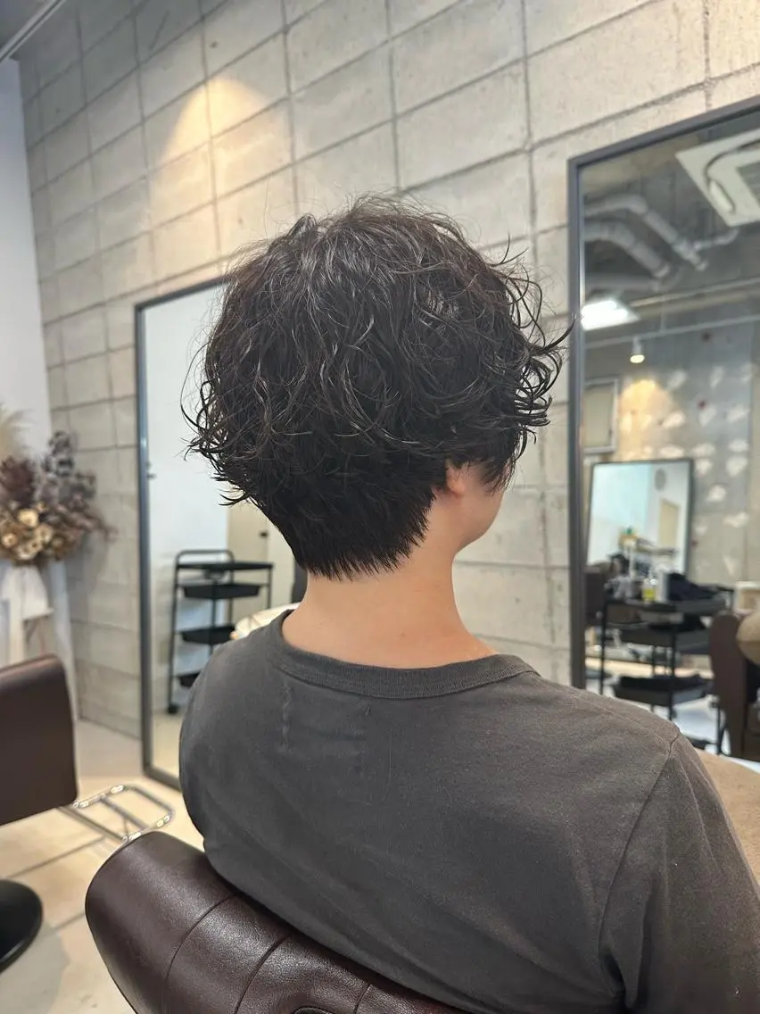 ショート カット パーマ トリートメント 品川 美和のヘアスタイル