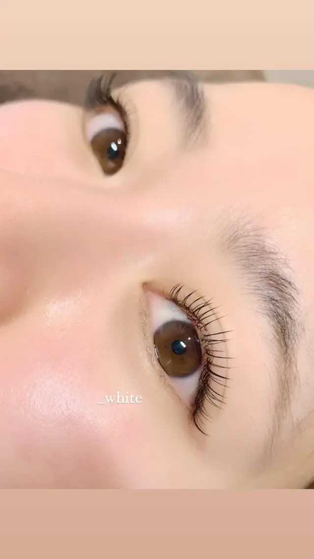 マツエク・マツパ ナチュラル _white 上本町のマツエク・マツパデザイン