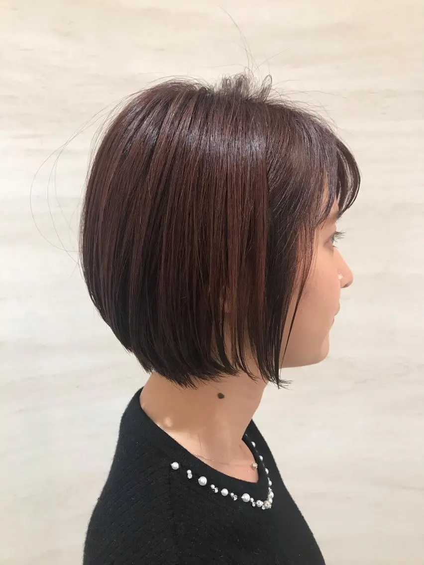 ショート 石田 優菜のヘアスタイル