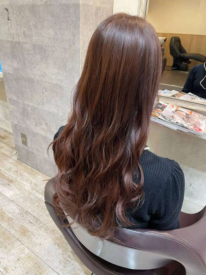 ロング カラー カット ヘアカラー トリートメント 小顔/似合わせカット 杉山莉菜のヘアスタイル