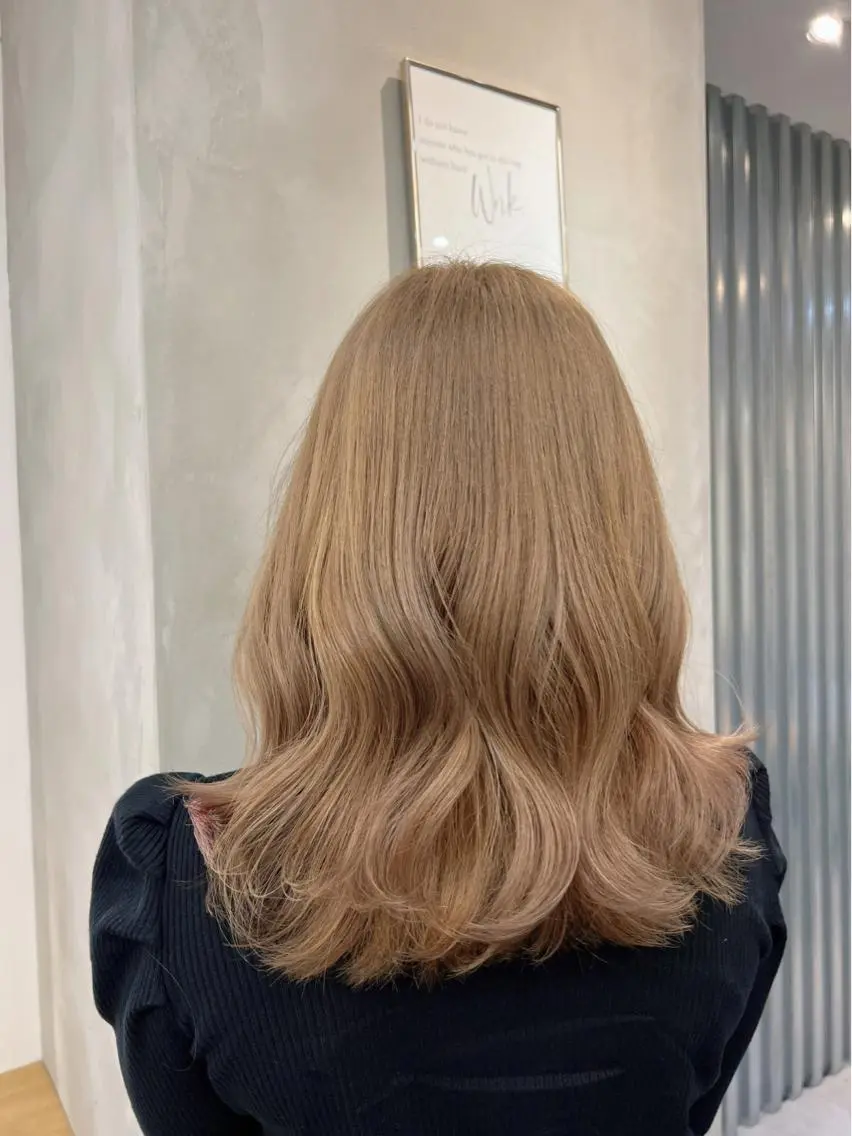 ミディアム カット ヘアカラー トリートメント ♡可愛い艶髪特化♡ 艶髪先生のヘアスタイル