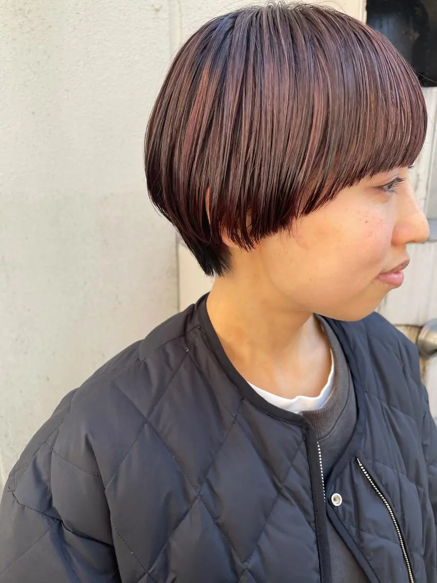 ショート カット ヘアカラー トリートメント ayane⭐️ボブ・ ショート・パーマのヘアスタイル