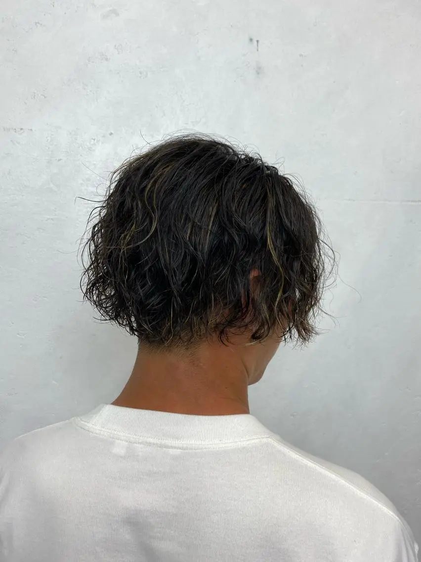 カラー パーマ メンズ メンズハイライト メンズパーマ ハイライトカラー カット パーマ トリートメント 🌈透明感カラー ✨松田龍也🌈のヘアスタイル