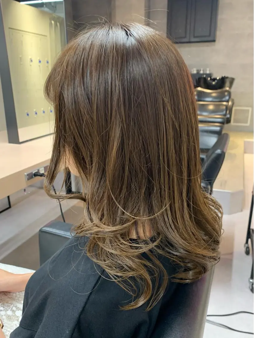 セミロング カラー カット ヘアカラー トリートメント ❤️Ruminate 日暮里店❤️のヘアスタイル