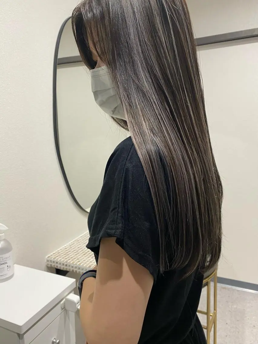 ミディアム カラー バレイヤージュ ハイライトカラー ハイライト レイヤーカット トリートメント JILBLAN京都 ショート/ハイライトのヘアスタイル