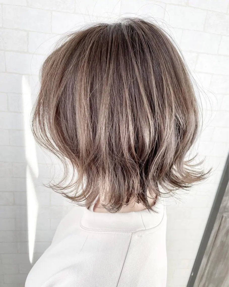 ミディアム カラー 神野 雅樹のヘアスタイル