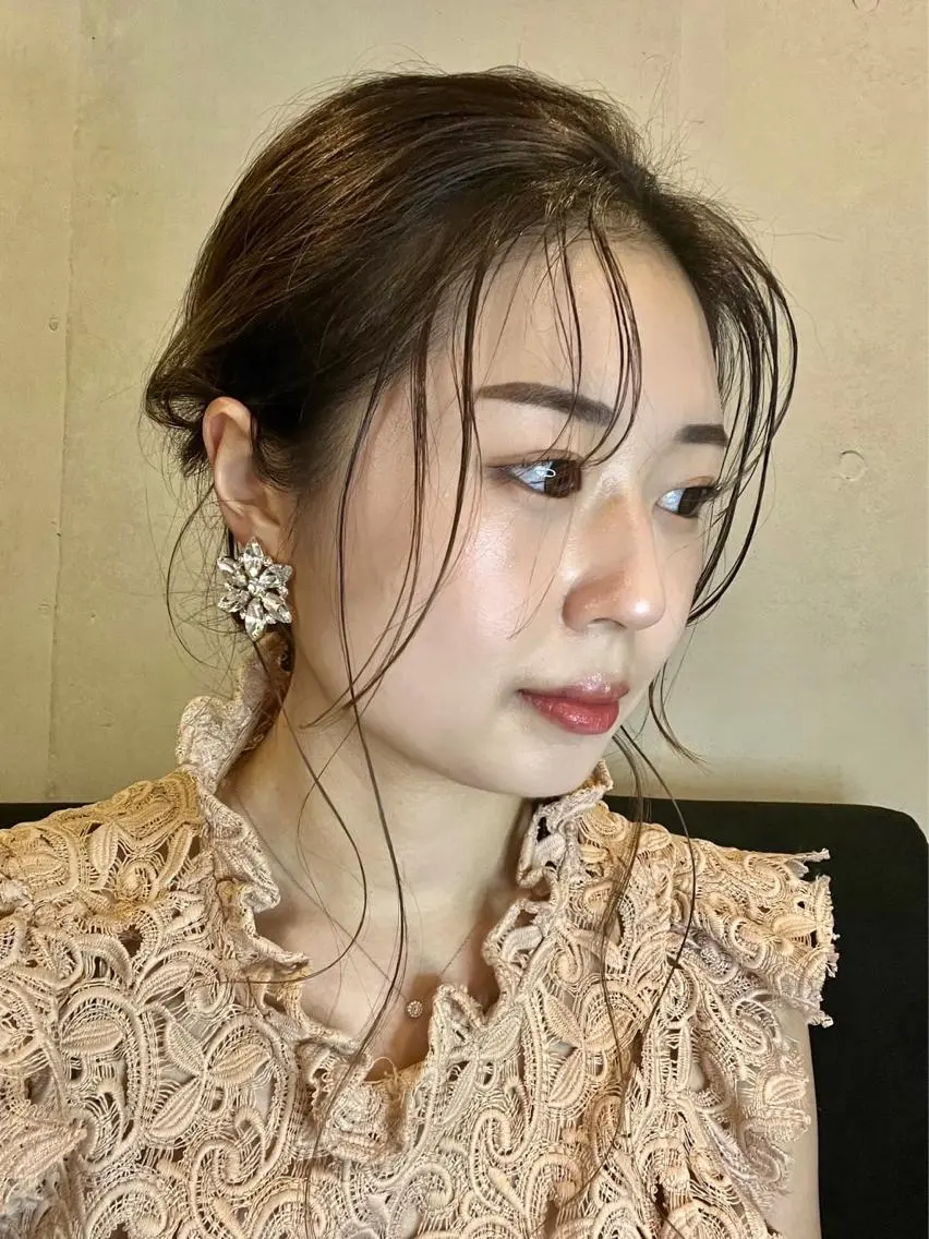 ロング ヘアアレンジ 結婚式・ブライダル 韓国風ヘア その他 韓国メイクサロン YUKINA東京のその他イメージ