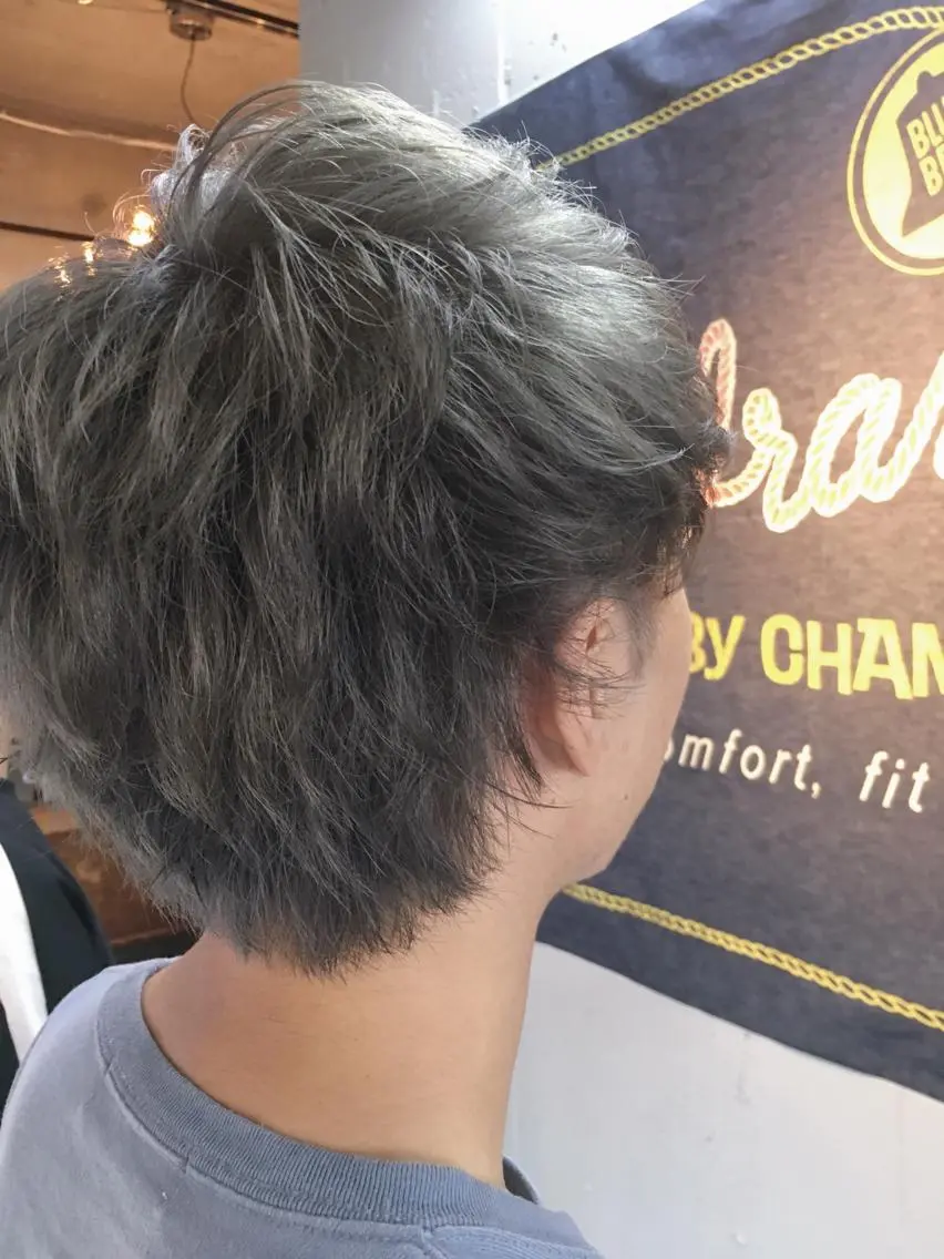 ショート カラー メンズ ヘアカラー トリートメント 代表 中島貴志のヘアスタイル