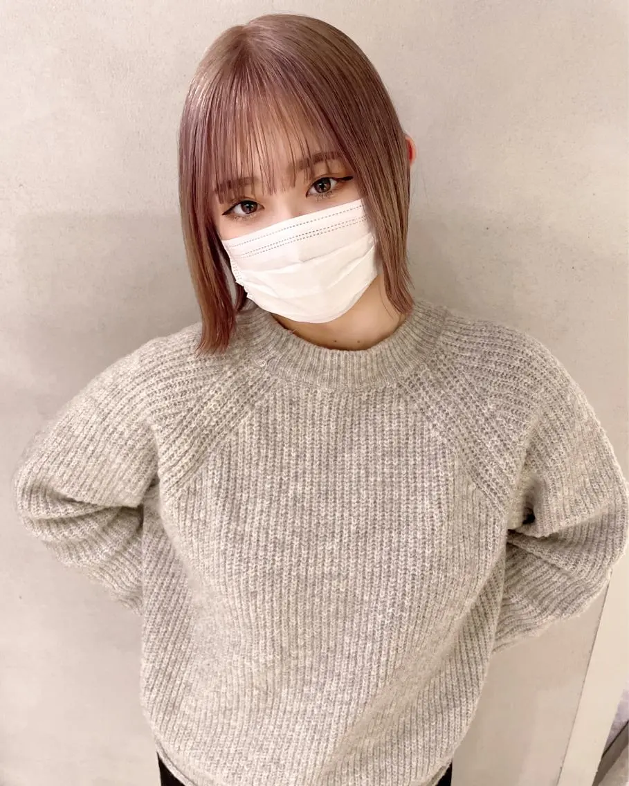 ミディアム カラー ダブルカラー 心斎橋/ブリーチ minamiのヘアスタイル