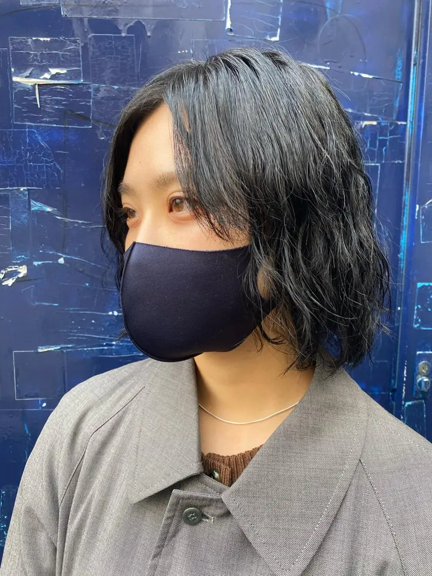 ミディアム パーマ ミディアムパーマ 【🉐学割】応援📣 ミニモ限定🤩千 田のヘアスタイル