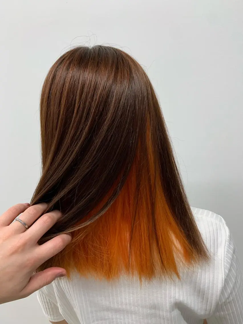 ミディアム カラー ヘアカラー トリートメント 天野 開のヘアスタイル
