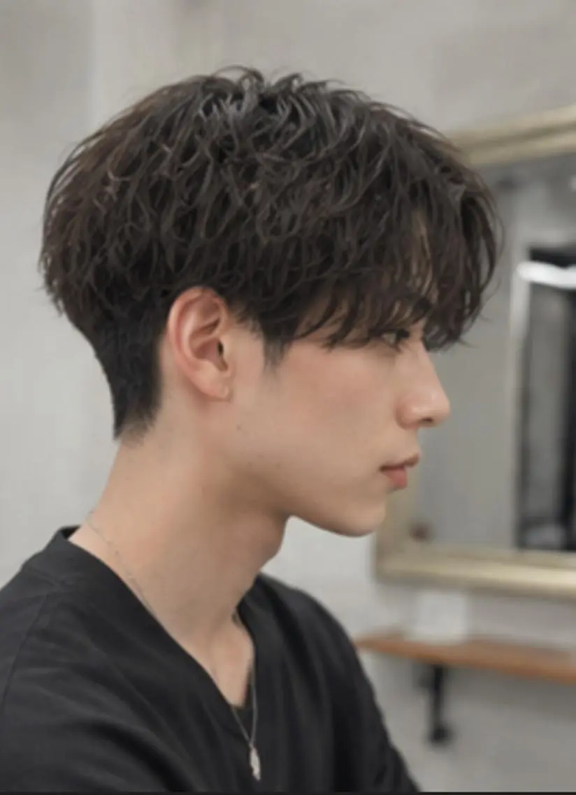 メンズ パーマ Lien 深井店のヘアスタイル