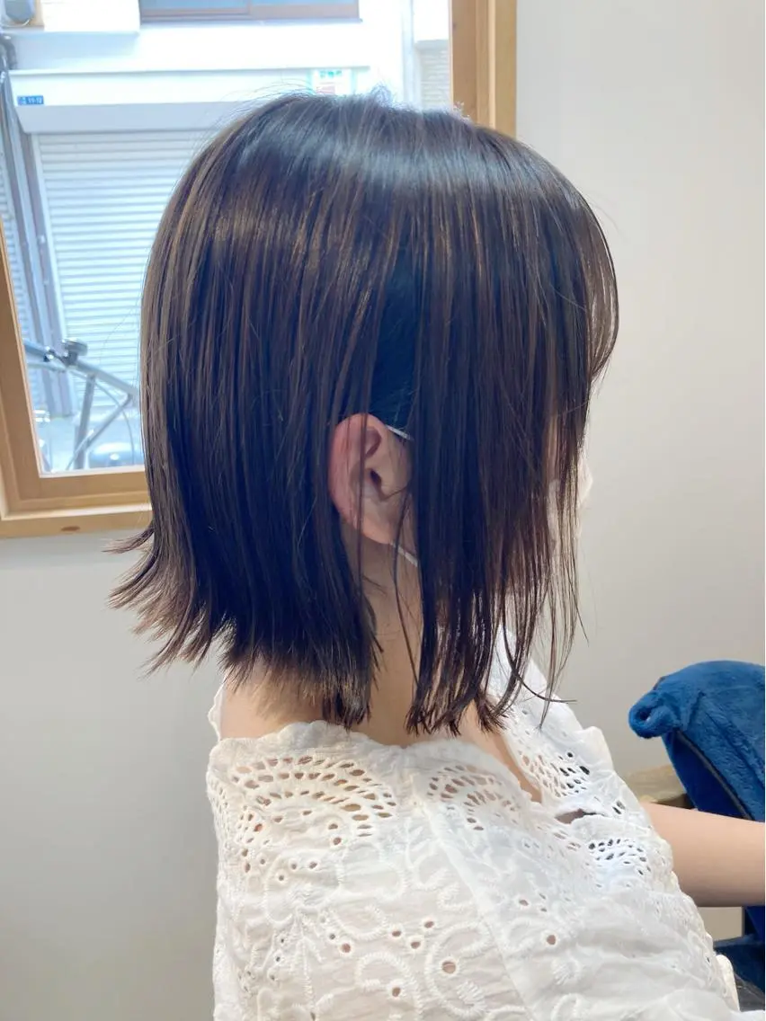 カラー グレージュ オリーブグレージュ オリーブグレー 【女性指名No.1】 西口直子のヘアスタイル