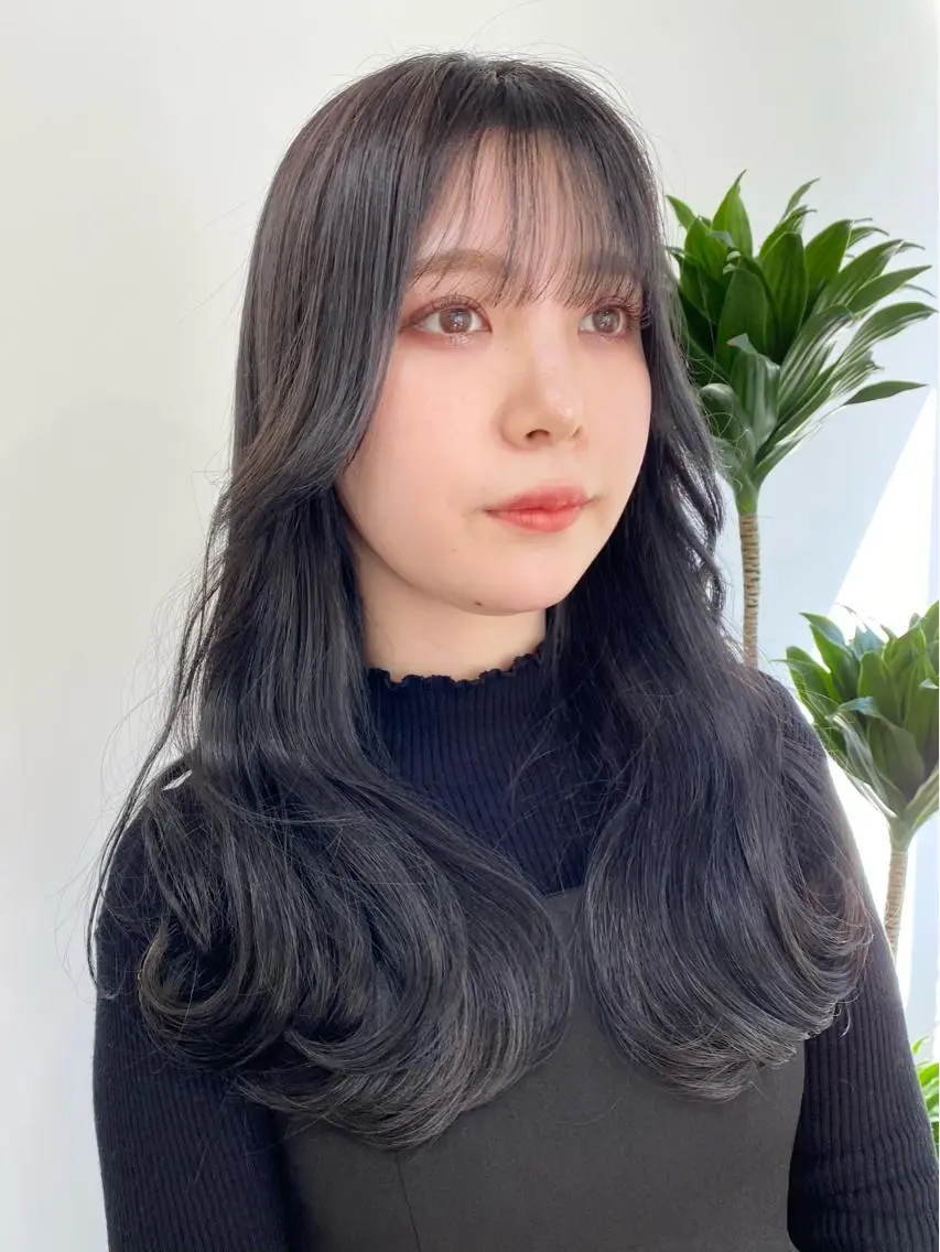 ロング カラー パーマ ヘアアレンジ メンズ キッズ ネイル マツエク・マツパ アイブロウ 結婚式・ブライダル センターパート メンズハイトーン メンズ韓国風 メンズパーマ カット ヘアカラー トリートメント 顔まわりレイヤー× 韓国ヘアオタベシンヤのヘアスタイル