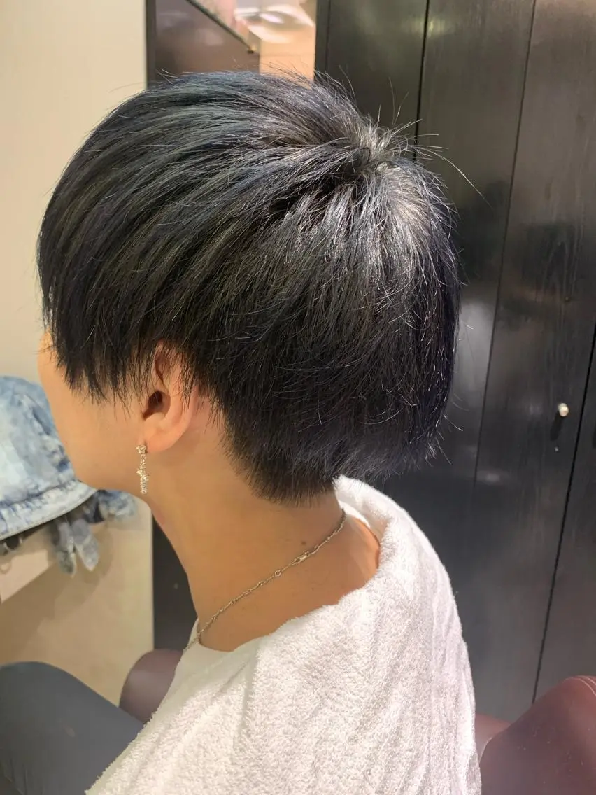 ミディアム カット ヘアカラー トリートメント ✨上村 潤平✨メンズヘア✨のヘアスタイル