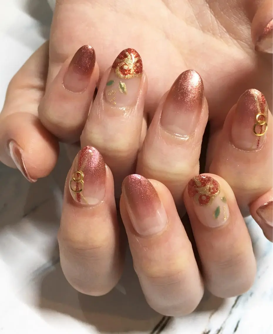ネイル 成人式 ジェルネイル N.design mineのネイルデザイン