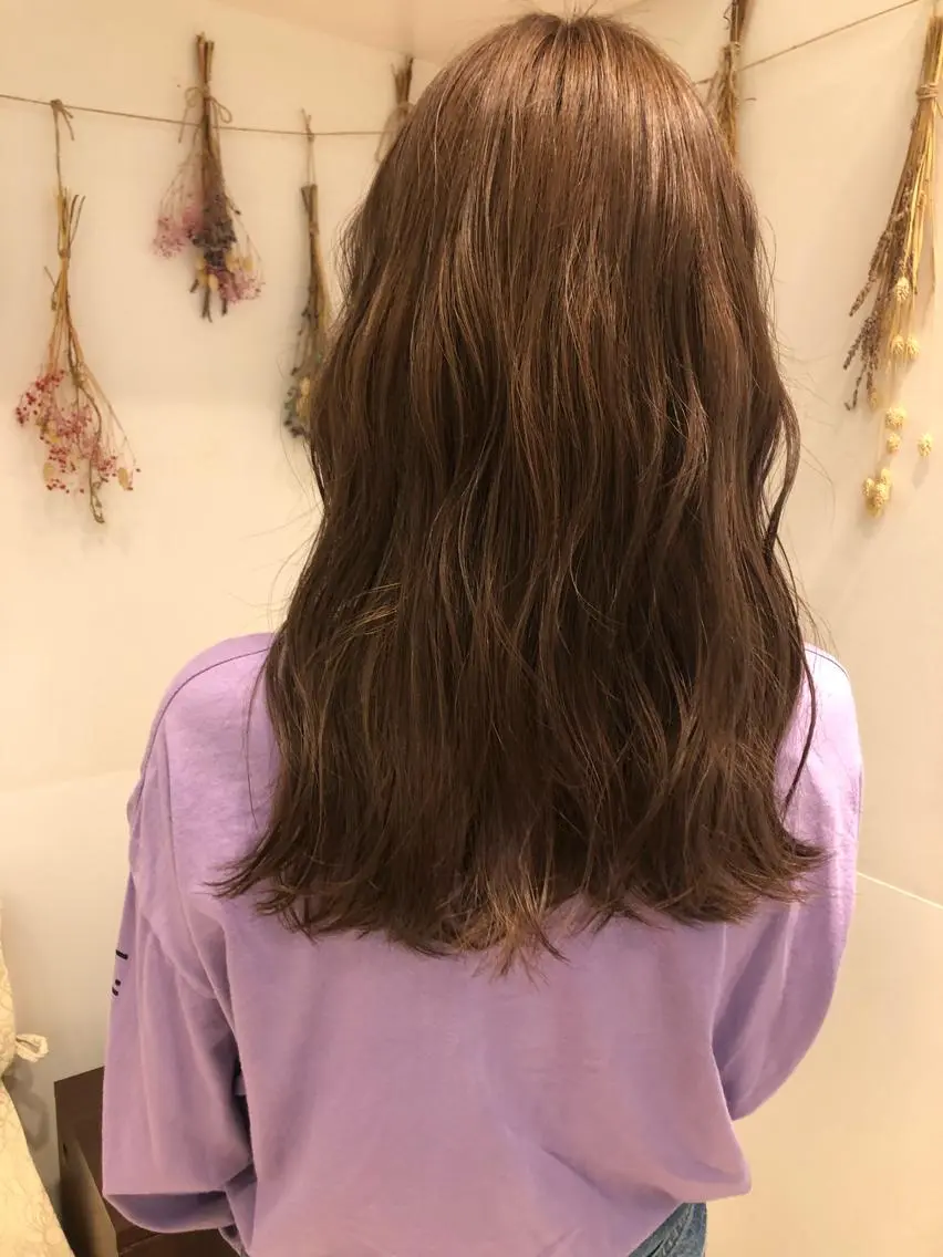 セミロング カラー アッシュ アッシュブラウン ブラウンカラー ラベンダーカラー はだゆうき @hadadan08のヘアスタイル