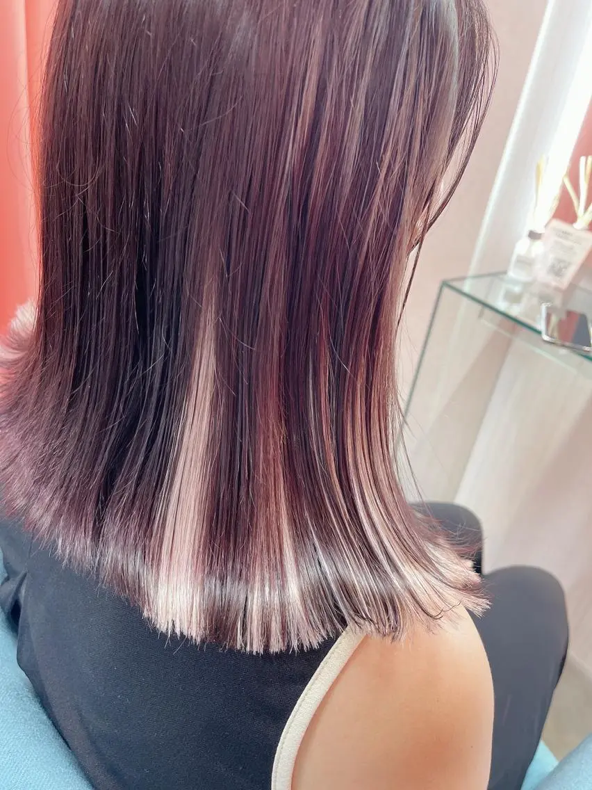 セミロング エクステ エクステ BOX mico.のヘアスタイル