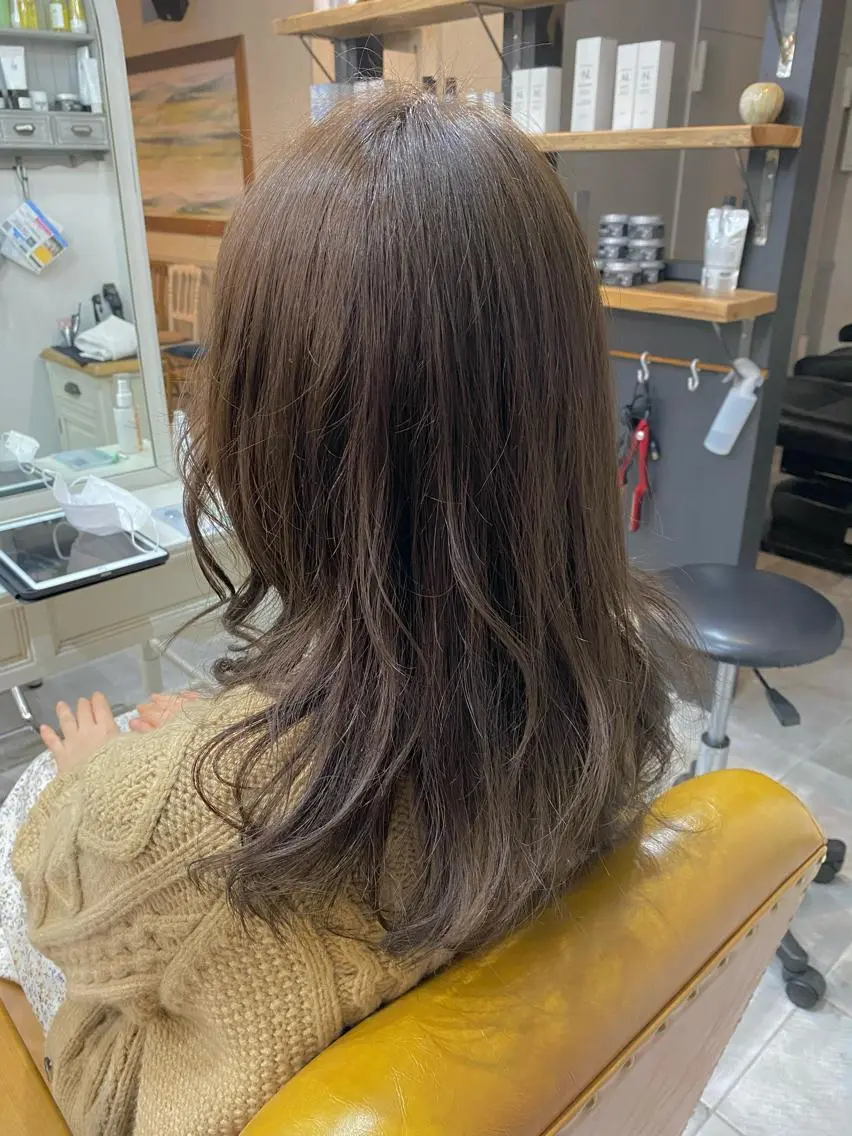 セミロング カット ヘアカラー SHIAN立川　及川 17時〜限定のヘアスタイル