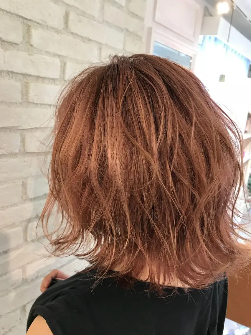ミディアム カラー パーマ メンズ キッズ マツエク・マツパ ヘアカラー トリートメント ヘアセット レイヤー＆カラー 人気美容師倉崎涼のヘアスタイル