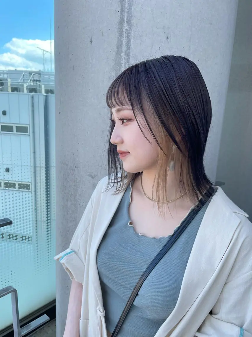 カラー ベージュカラー イヤリングカラー グレージュ ラベンダーカラー ラベンダーグレージュ 🍪ﾖｼｲﾊﾙﾈ🍪 ﾗﾍﾞﾝﾀﾞｰｶﾗｰのヘアスタイル