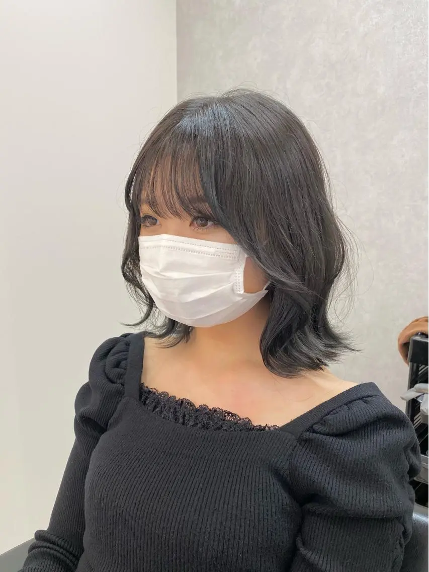 ミディアム カラー 髪質改善、縮毛矯正/ ネモト　マサヒデのヘアスタイル