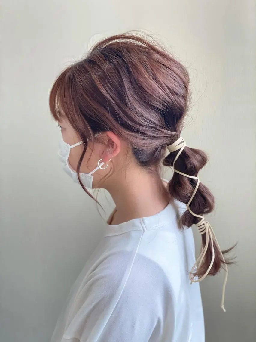 セミロング 岡本 沙帆のヘアスタイル