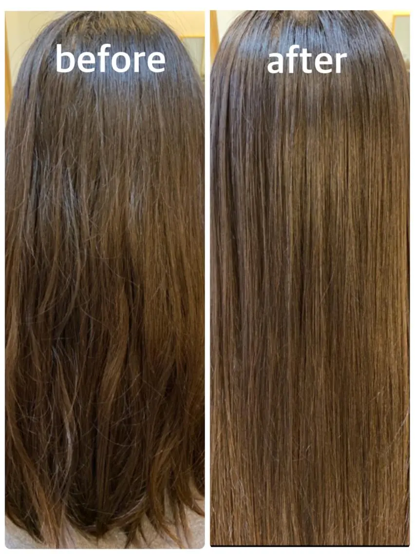 ロング カラー アディクシーカラー イルミナカラー 髪質改善 似合わせカット トリートメント カット ヘアカラー トリートメント エイト ウメダのヘアスタイル