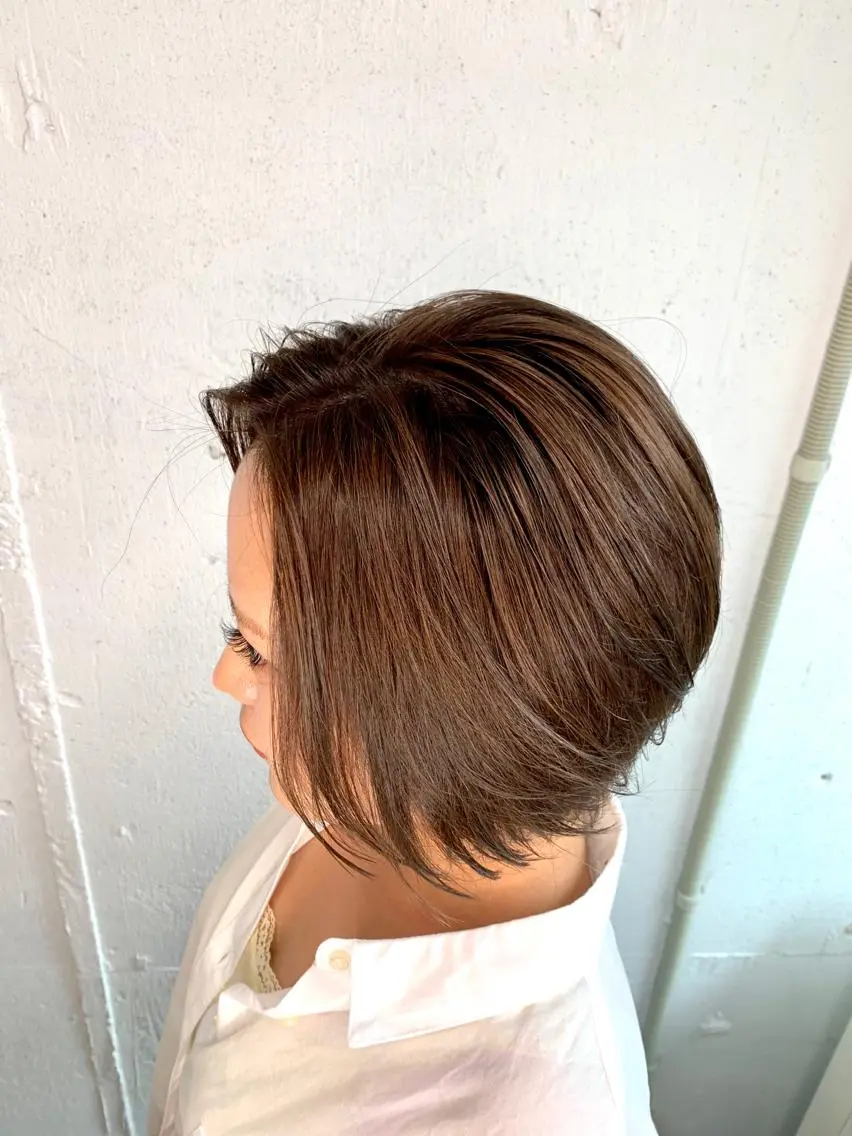 ショート カラー ショートヘア カット ヘアカラー トリートメント 💛丁寧さNo.🥇 🧸片山智裕💛のヘアスタイル