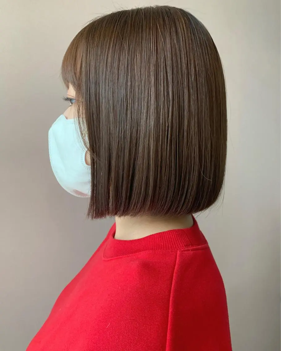 ショート カラー ボブ hubhair レイヤー/透明感のヘアスタイル