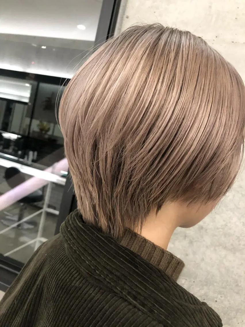 ショート カラー 半個室サロン／韓国 ヘア‎Amiのヘアスタイル