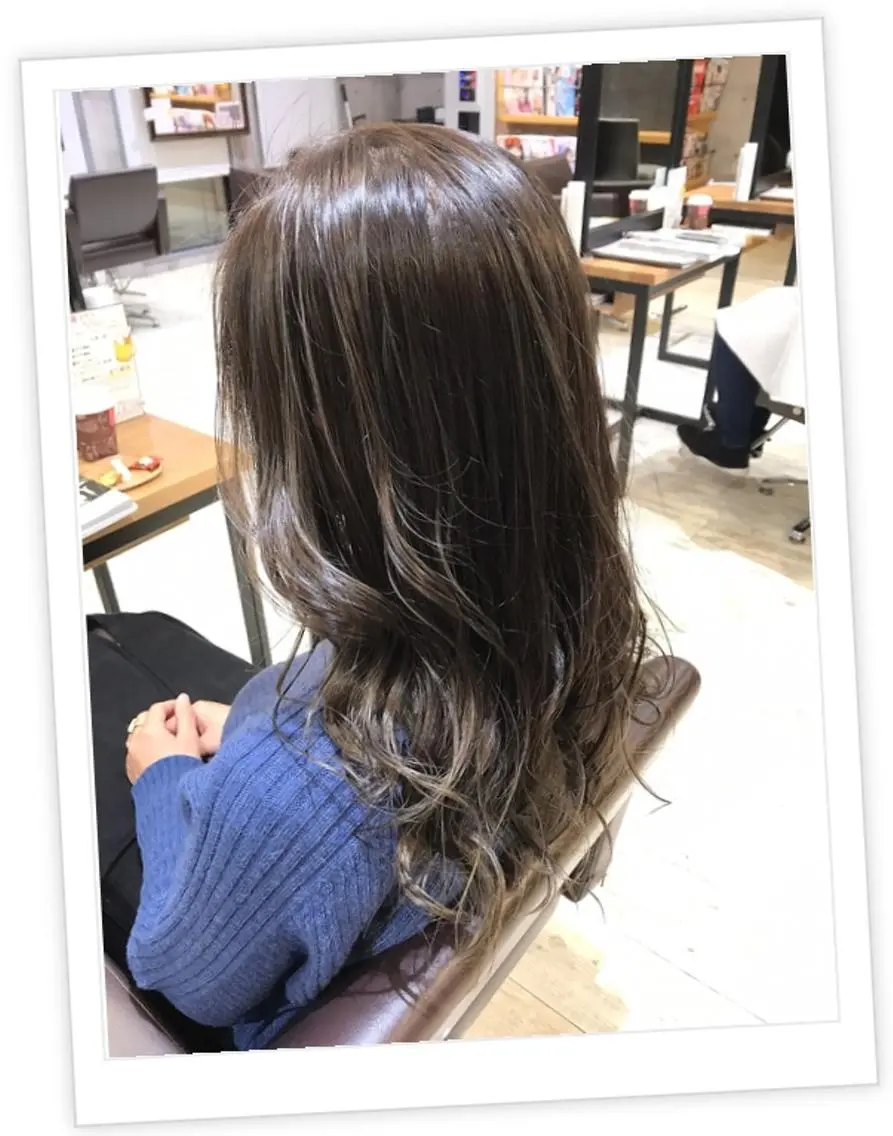 ロング カラー パーマ ヘアアレンジ メンズ キッズ ネイル マツエク・マツパ EnBlesS西宮 マンツーマン神道有基のヘアスタイル