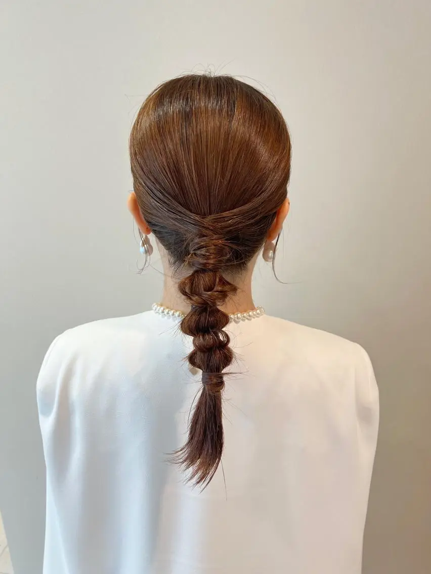ロング ヘアアレンジ ヘアセット THINK SHOP sakiのヘアスタイル