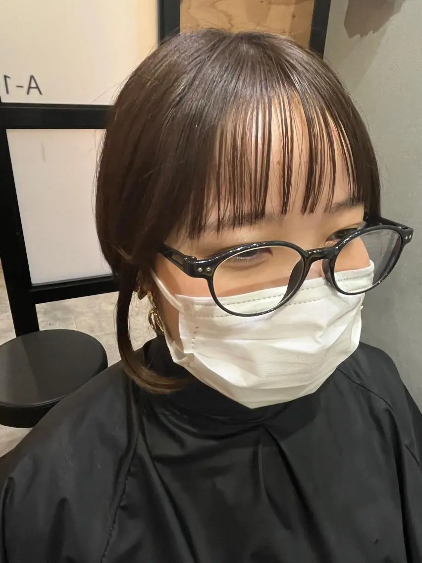 ショート カラー パーマ ヘアアレンジ メンズ キッズ ネイル マツエク・マツパ アイブロウ メンズパーマ ブラウンカラー ケアカラー 透明感カラー ピンクカラー 久木原 ゆりのヘアスタイル