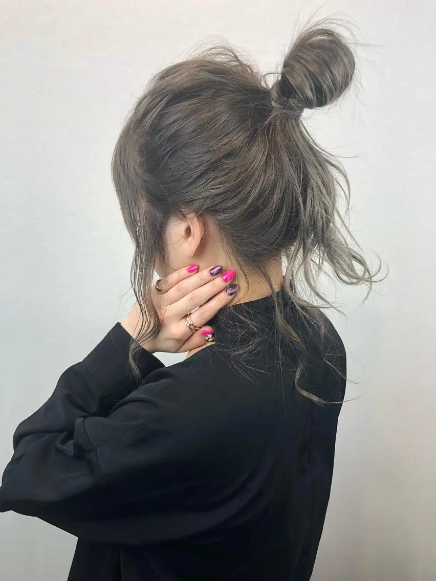ロング カラー アッシュ 透明感カラー ダブルカラー カット 🤍2nd🤍田所 美希のヘアスタイル