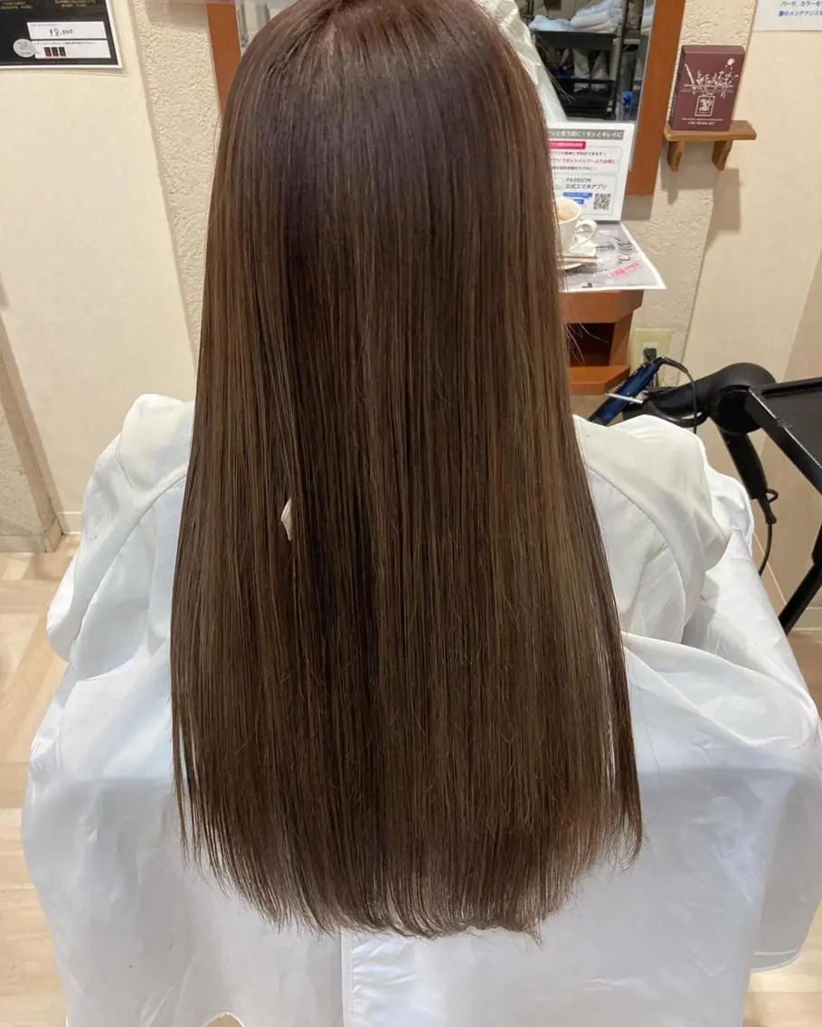 カラー ベージュカラー ブリーチ ケアブリーチ ミルクティーベージュ 髪質改善/透明感 カラー/内藤有須加のヘアスタイル