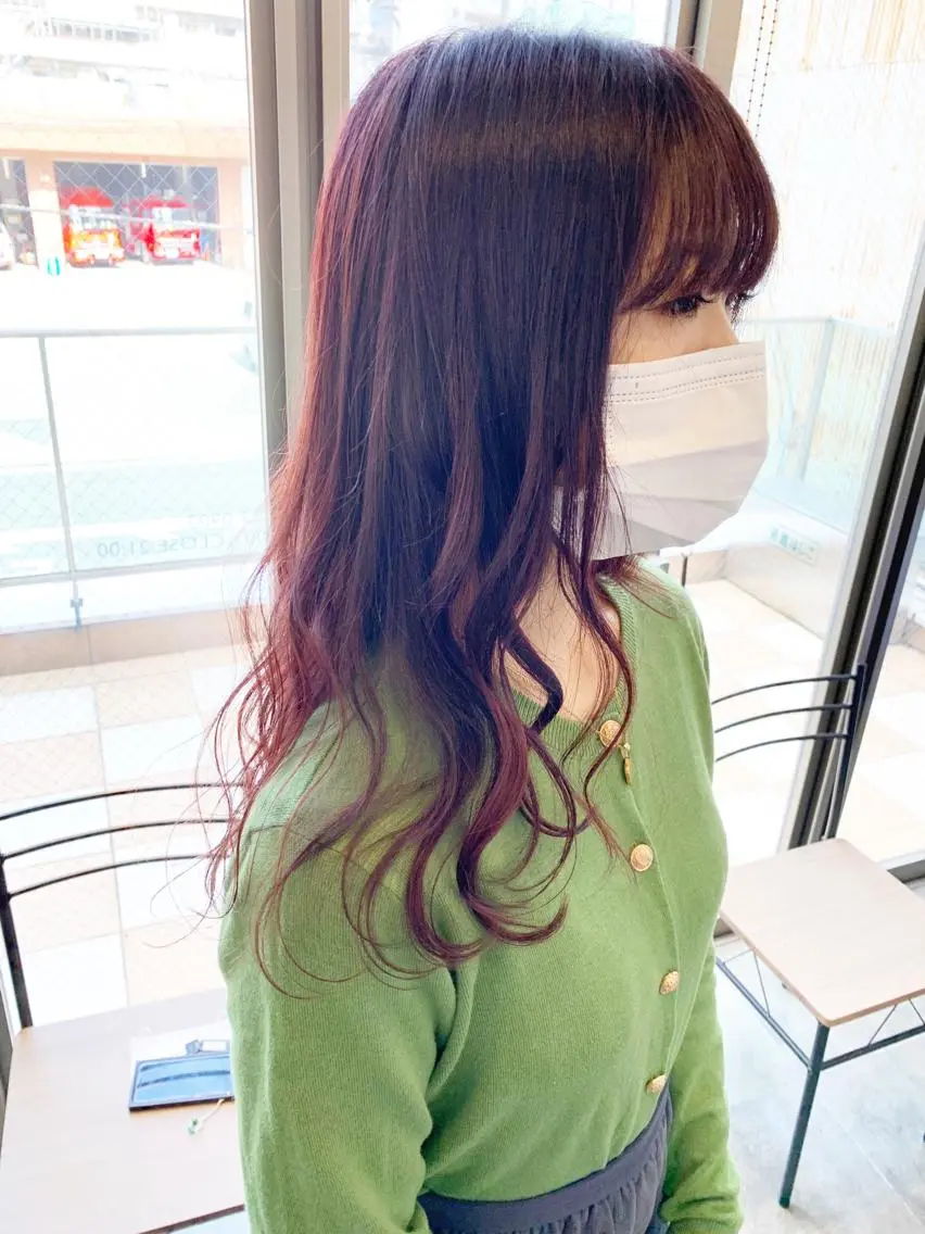 ロング カラー パーマ 名古屋駅/トップス タイリスト/大黒拓哉のヘアスタイル