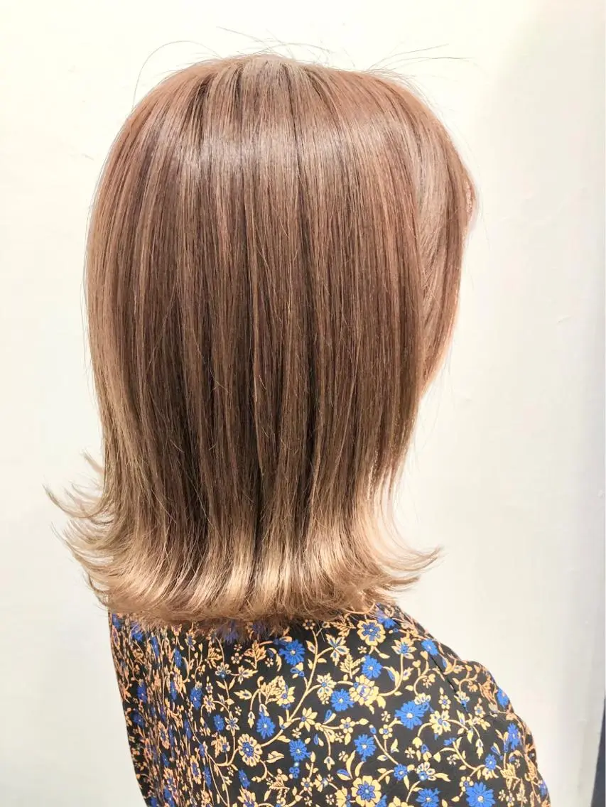 ミディアム カラー ヘアアレンジ 🧸髪質改善特化 金澤 彩香🎀のヘアスタイル