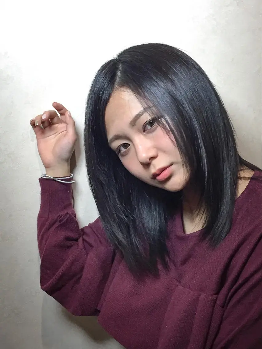 セミロング 佐々岡 亮介のヘアスタイル