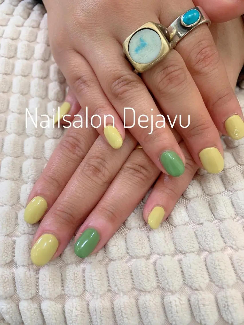 ネイル ワンカラーネイル Nail salon Dejavu 🌿のネイルデザイン