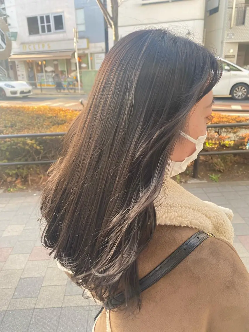 ロング カラー ヘアアレンジ TSUNA 🌙 Lim 五反田のマツエク・マツパデザイン