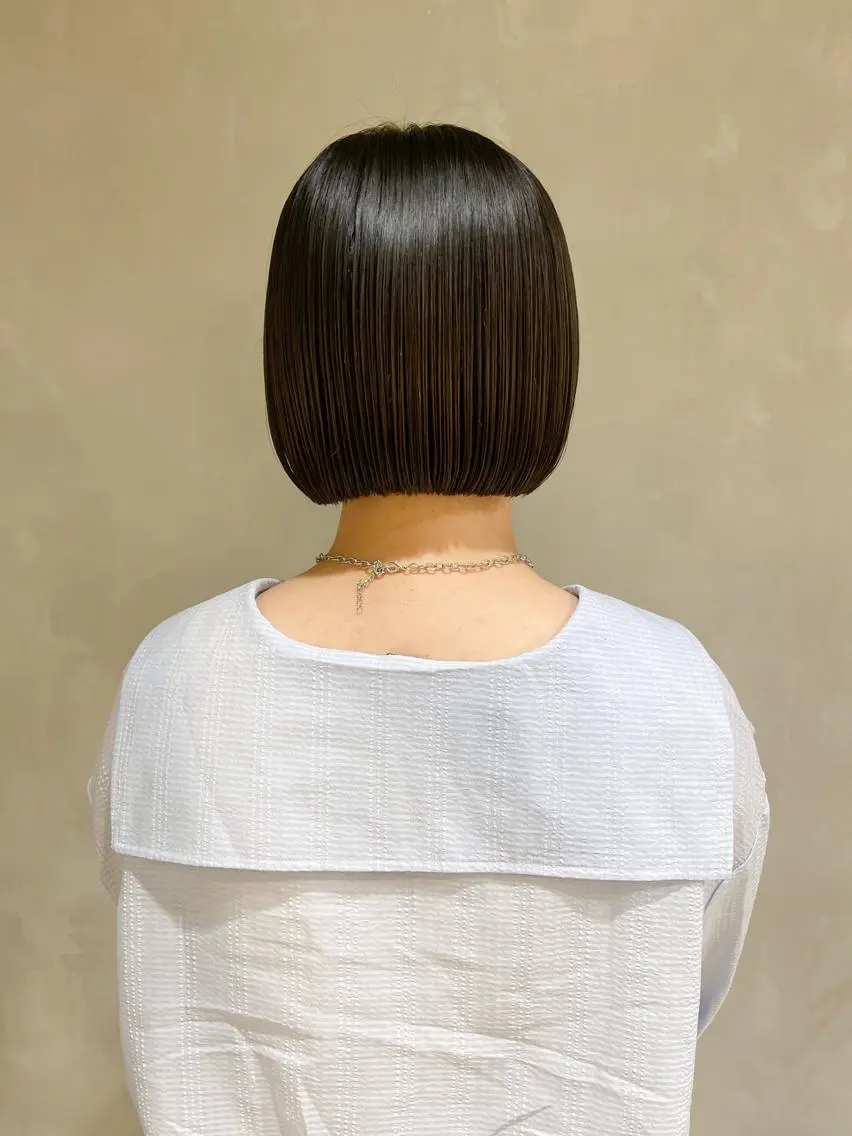 ミディアム カラー ボブ 川本 裕🌿のヘアスタイル