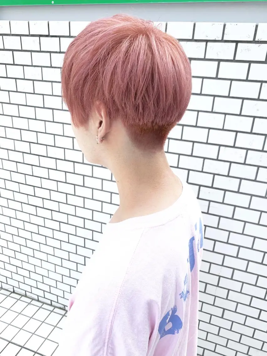 ショート カラー メンズ 盛れる顔周りカット ♥️韓国ヘア"ちぇるのヘアスタイル