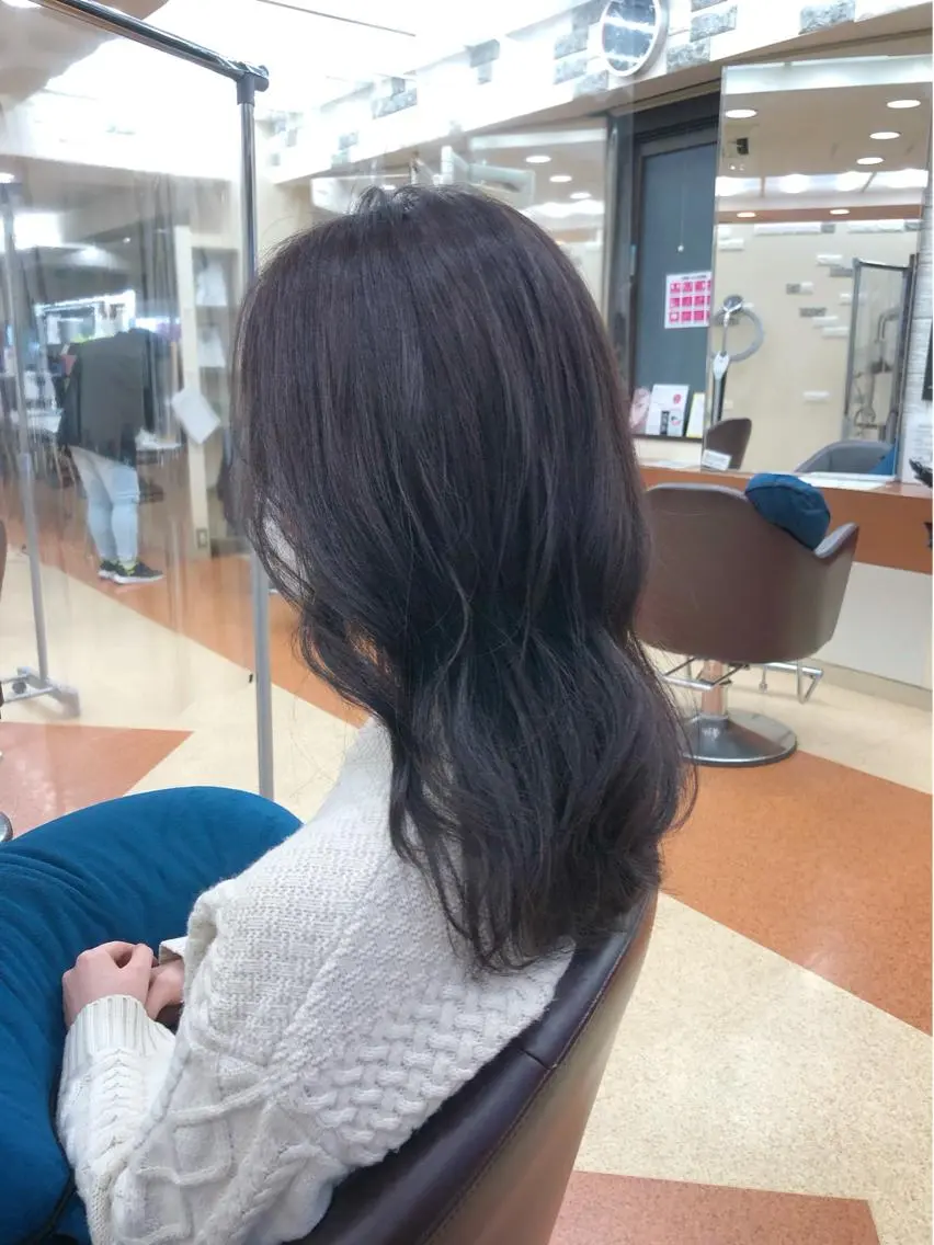 セミロング カラー ベージュカラー 【ニュアンスカラー・ 髪質改善】スズキカナのヘアスタイル