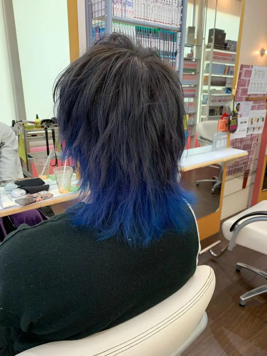 ミディアム ヘアカラー たけい ゆうきのヘアスタイル