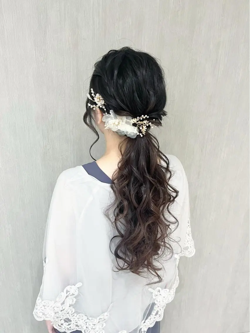 ロング ヘアアレンジ ヘアセット ヘアセット専門店 Rのヘアスタイル