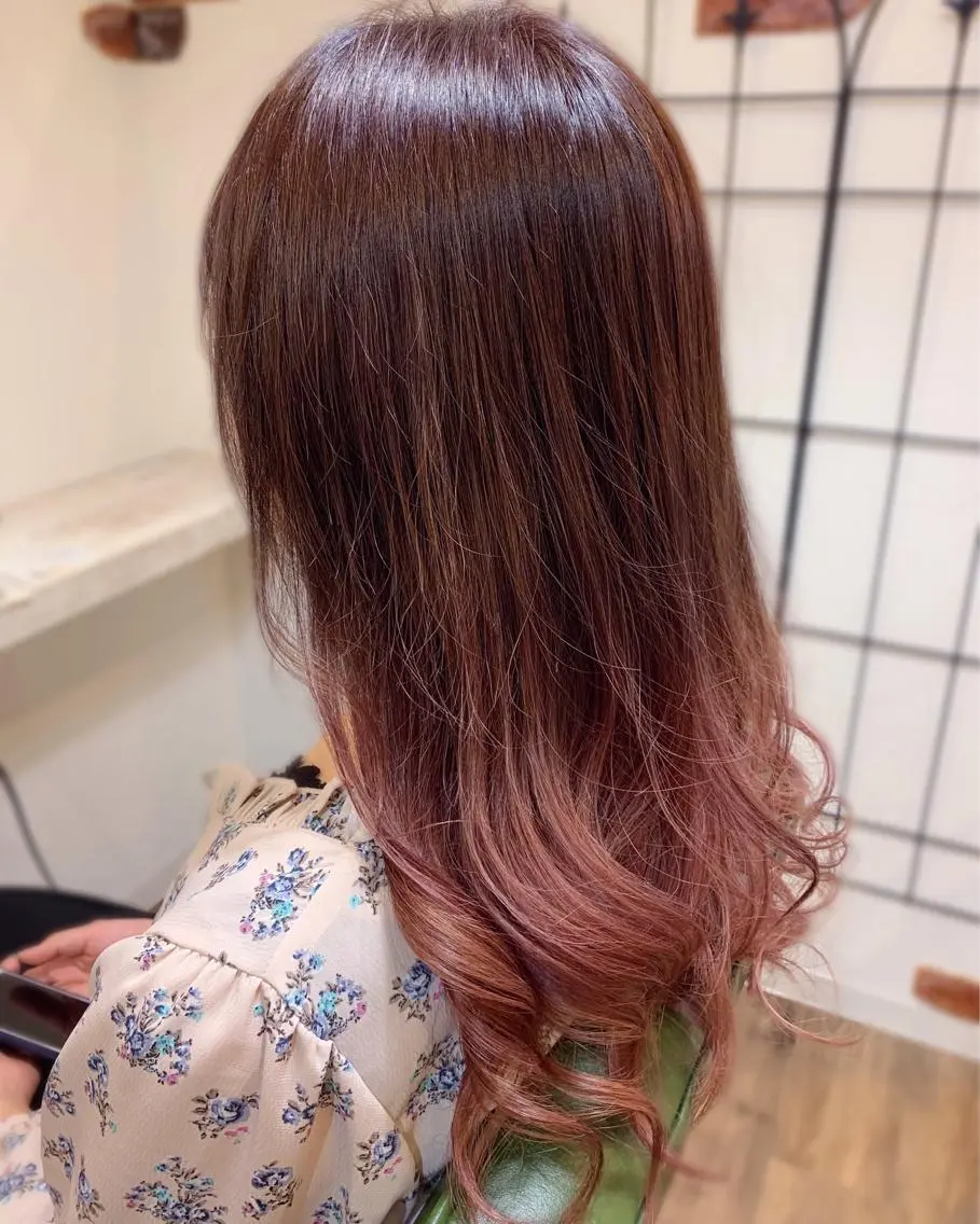 ロング レイヤーカット ヘアカラー m ā l o.🌷 サカモトマイコのヘアスタイル