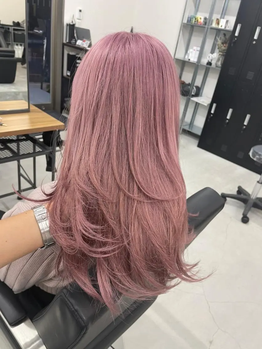 セミロング ヘアアレンジ カラー ブリーチ ケアブリーチ デザインカラー ダブルカラー ハイトーンカラー カラー特化サロン茶屋 町Furukuboのヘアスタイル