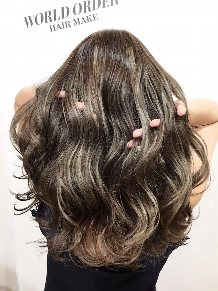 セミロング カラー カット ヘアカラー イメチェン☆丁寧接客 田中 優貴のヘアスタイル